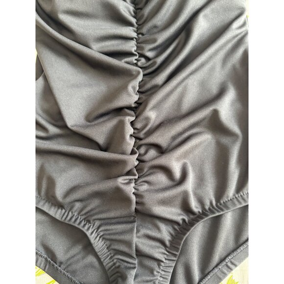 Maxine Of Hollywood Ruched One-Piece Swimsuit With Wide Straps Size 20WT - Picture 2 of 9